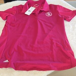 Adidas Women's Pink Polo Shirt